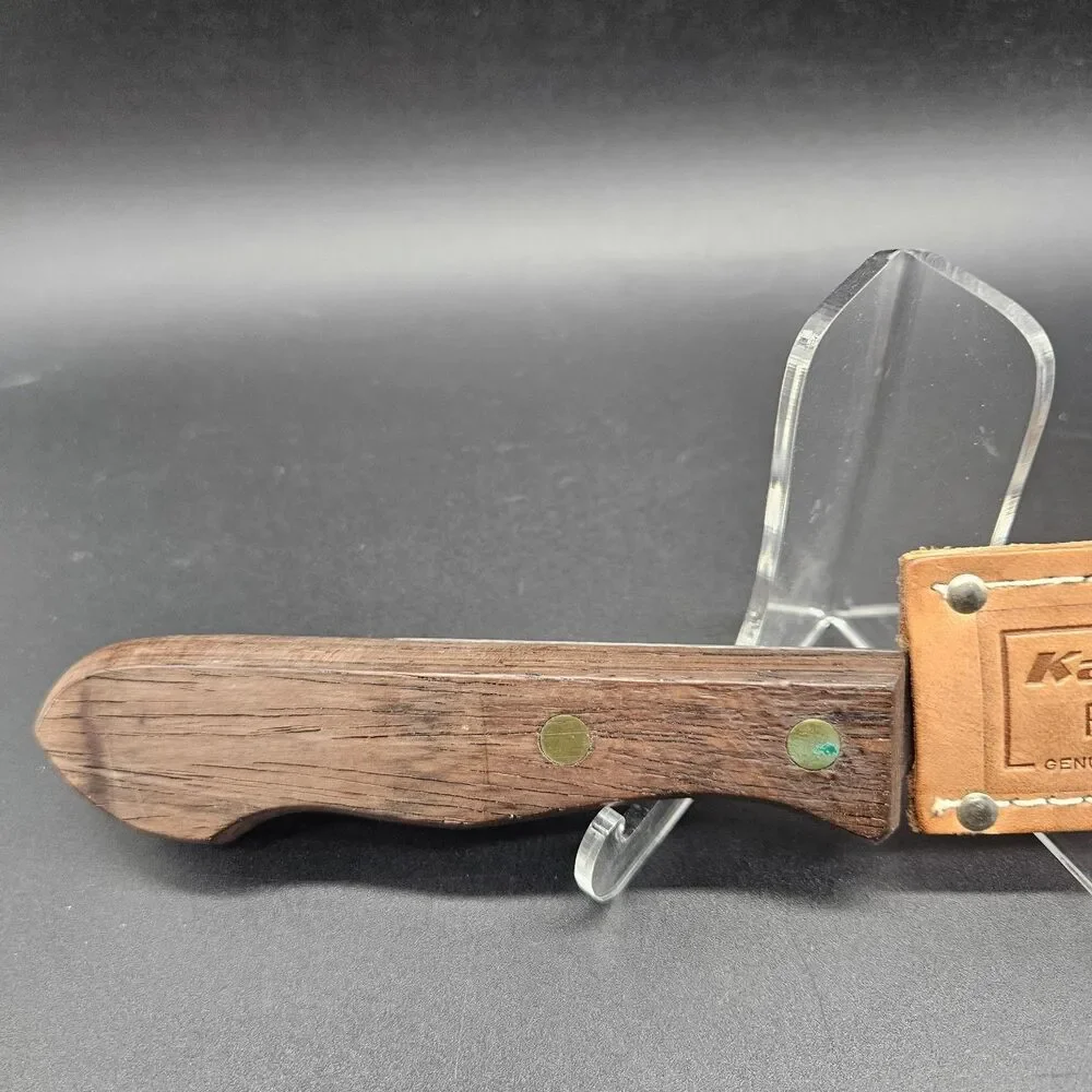 Vintage KABAR Fish Fillet Knife #1383 w/ Leather Sheath Filet Knives
